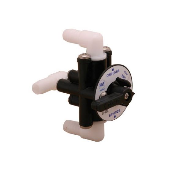 さぶろう SHURFLO 3 WAY SANITIZER VALVE - sodapartsexpress.com
