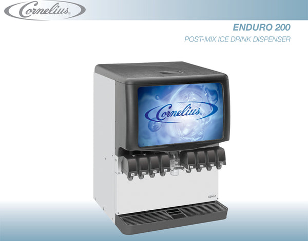 CORNELIUS 30” WIDE 8 OR 10 DRINK ICE COMBO ENDURO-200 DISPENSER
