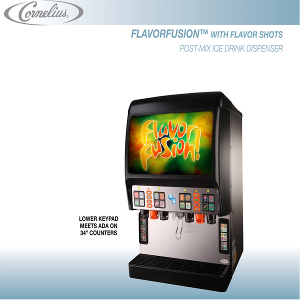 CORNELIUS 30” WIDE SPACE SAVER 16 DRINK ICE COMBO FLAVOR FUSION