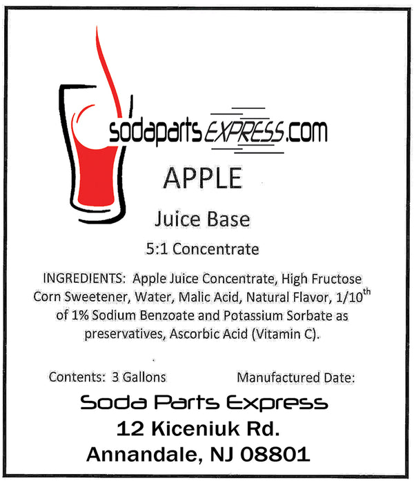 Premium Brand 3 Gallon & 1.5 Gallon Bag In Box Juices 51 Ratio