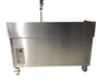 69" STAINLESS STEEL (4) BAY SINK CART WITH PRE-RINSE FAUCET