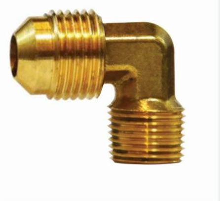 wbFITTING MULTIPLEX 1/2 FLARE BRASS ELBOW CARBONATOR PUMP FITTING, QUANTITY 2 (Copy)
