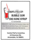 Premium Brand (4) 1 Gallon Plastic Jug Case Fountain Syrup, 5:1 Ratio