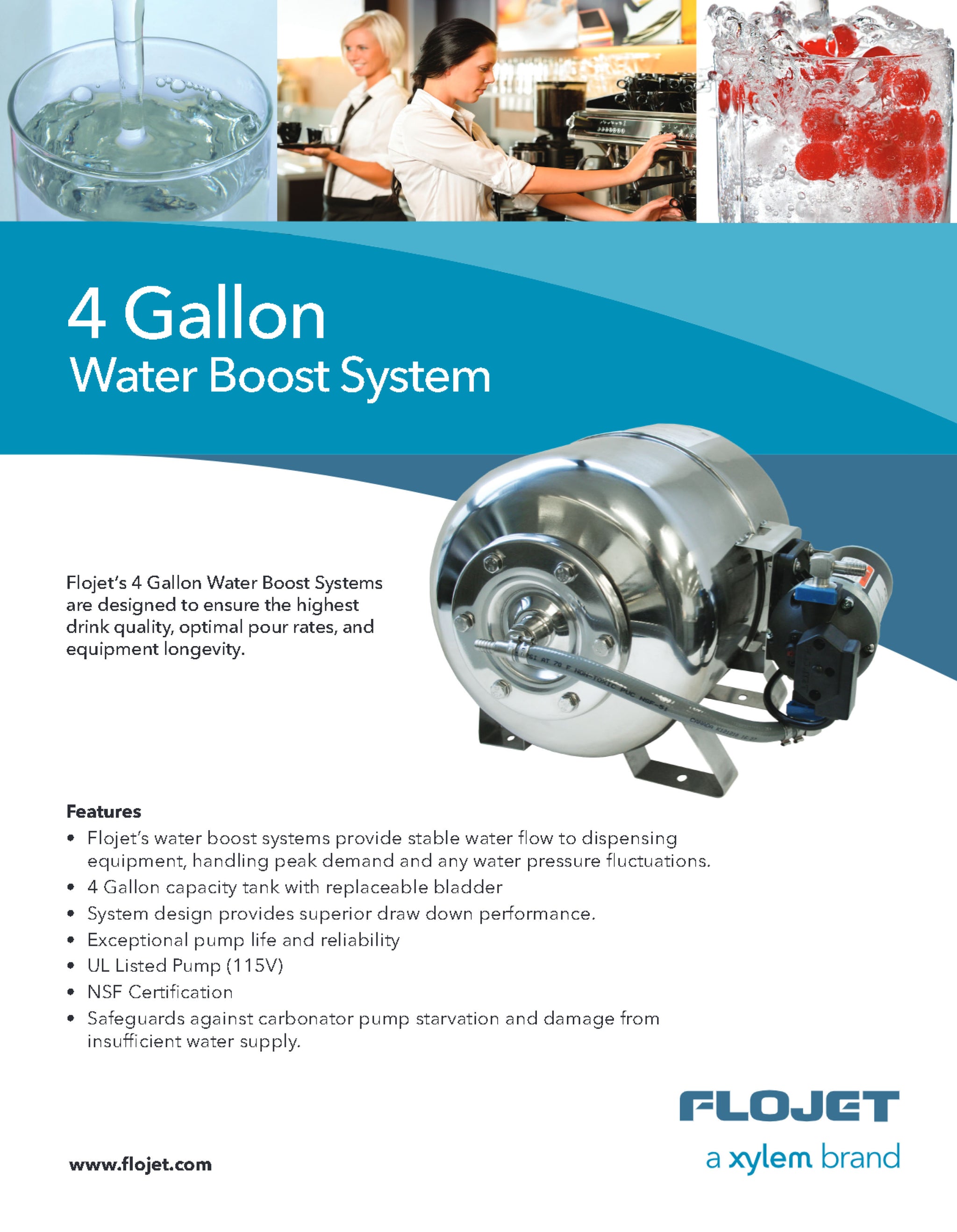 FLO-JET GALLON WATER BOOSTER SYSTEM FREE SHIPPING