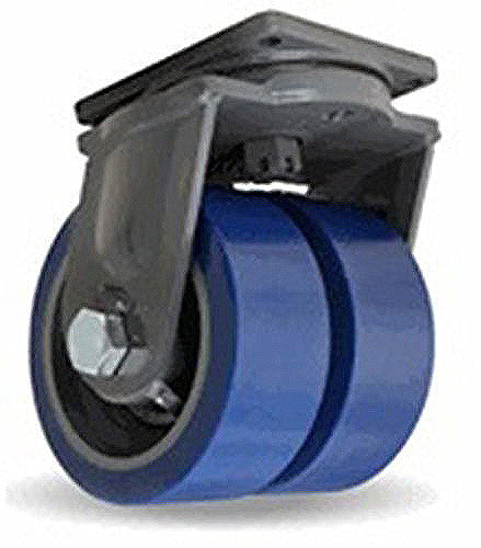 wbSwivel 8" Caster Double 2" Heavy Duty with Plate