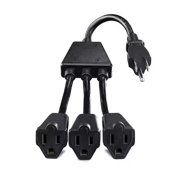 wb3 Way Flexible Electrical multi plug assembly