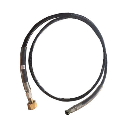 6FT BLACK HIGH PRESSURE CO2 HOSE WITH 1/4" FEMALE FLARE