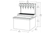 LANCER CABINET STAND FOR 23 x 23 DROP IN DISPENSER OR ICE BIN FREE SHIPPING