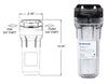 FILTER E-10 CLEAR 10" HOUSING PRE FILTER SYSTEM