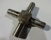 3/8” BARB CROSS, STAINLESS (QUANTITY/2)
