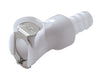NSF DISCONNECT IN LINE VALVED FEMALE X 3/8 BARB (Quantity/3)